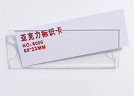 Clear Plastic Name Tag Badges Holders Offset Printing With Insert Name Paper