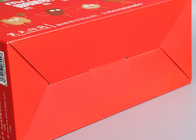 Custom Strong F-Flute Corrugated Paper Boxes Nuts Packaging With Plastic Handle