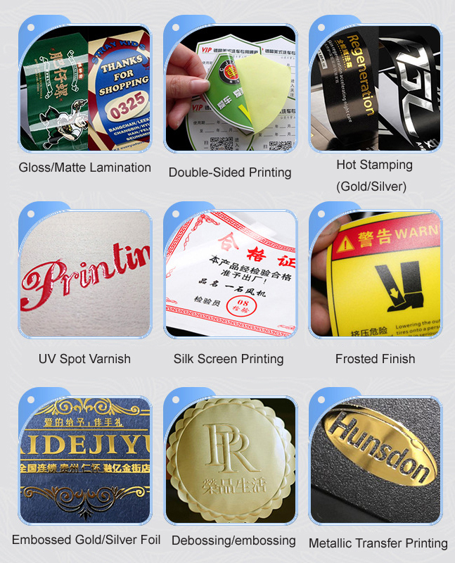 Custom Round Label Stickers – White PET plastic Circle Logo Sticker Printing & Kids Name Labels 1