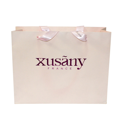 Купить Выдвиженческой напечатанные таможней роскошные бумажные сумки Tote евро с пурпурным логотипом фольги online manufacture